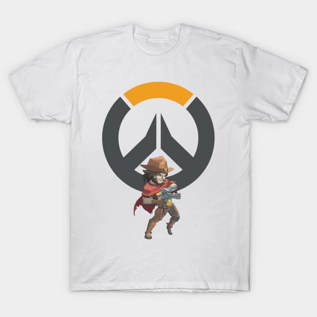 Overwatch: McCree T-Shirt by donisalmostagenius